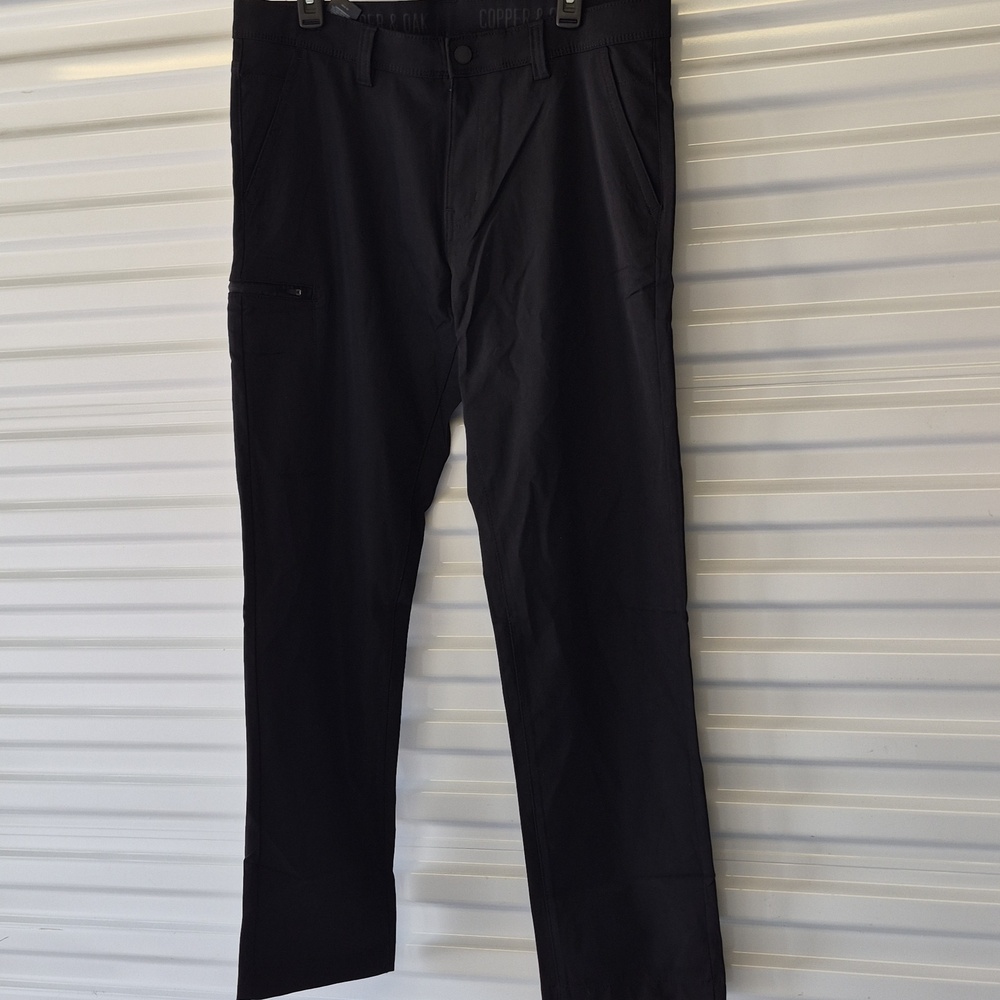 Lk NEW Copper Oak Mens Khaki Straight Leg Pants Size 34x32